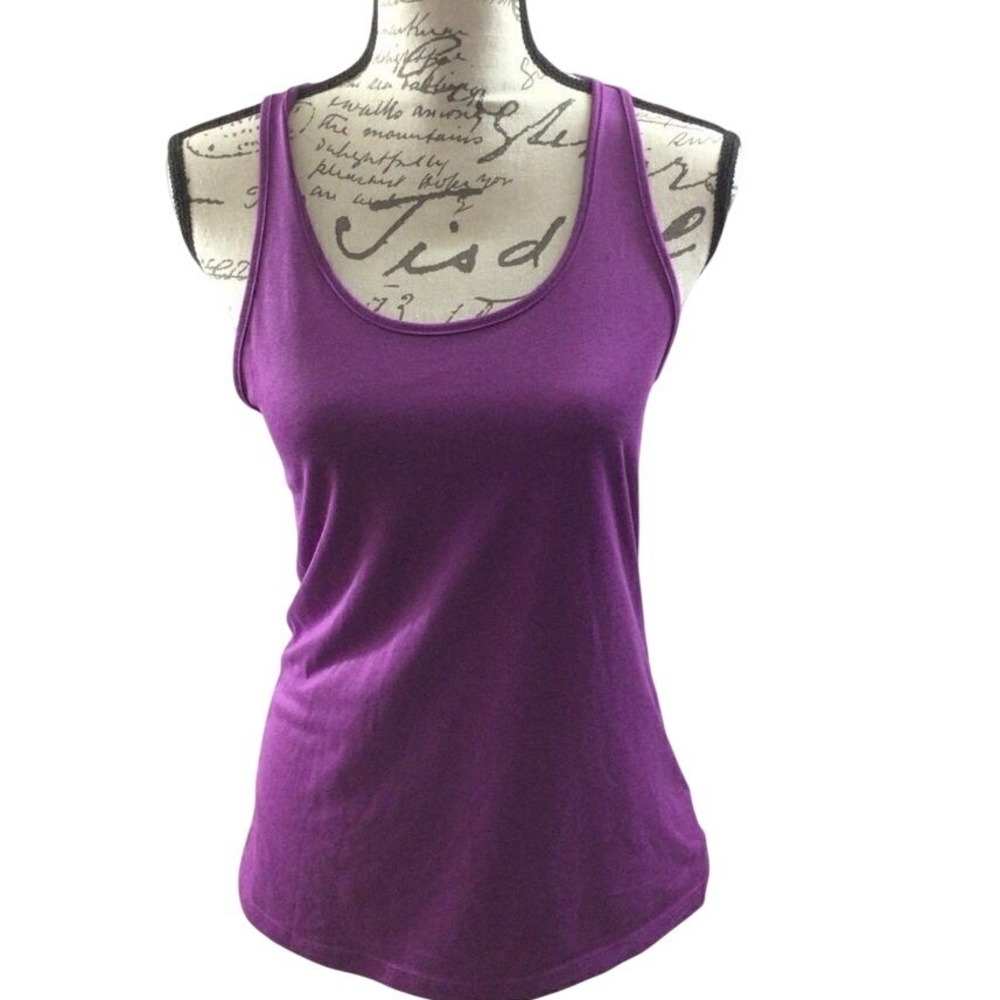 SALE Women's Nike Slim Fit Dri‎ Fit Purple Racerback Tank Size Small